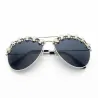 Steampunk sunglasses with decorative metal skullsSunglasses