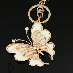 Fashion crystal butterfly - keychainKeyrings