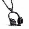 Necklace with headphones - black - gold - silverNecklaces