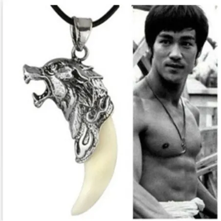 Wolf head with tooth - necklaceNecklaces