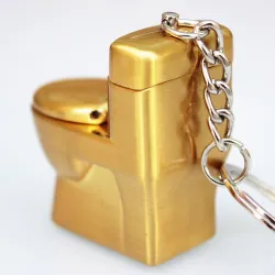 Funny toilet gas lighter - keychain - butaneKeyrings