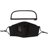Mouth / face protective mask - detachable plastic eye shield - air valve - 2.5PM filter - reusableMouth masks