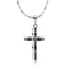 Unique cross necklace - gold - black - unisexNecklaces