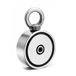 D48 - D60 - D67 - D75 - strong neodymium magnet with hook - double side search - D60 * 22mmMagnets