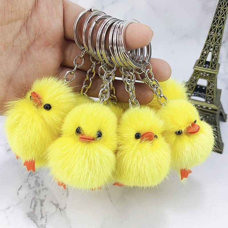 Yellow duck plushie - 1pcKeyrings