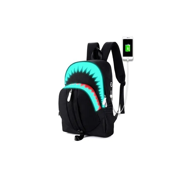 USB Charging - Luminous Backpack - SharkBackpacks