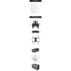 X2000 - 1.3KM - 4K HD Pixel Camera - Electric - Adjustable Lens - GPS - 28mins Flight Time - RTF - BlackR/C drone