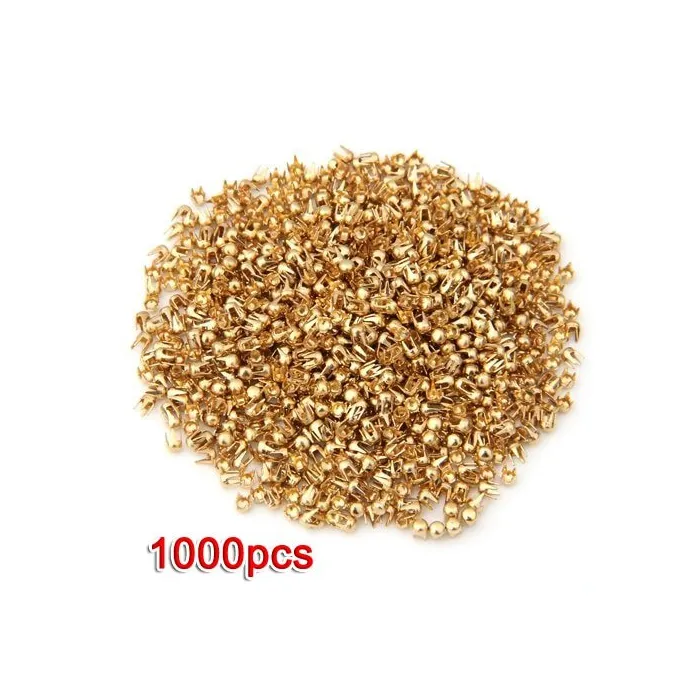 Gold round rivets - studs - DIY decoration - 2.5mm - 1000 piecesDecoration