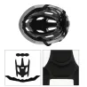 Bicycle helmet with Led light - rechargeable - integrally-molded - sports head protectionBicycle