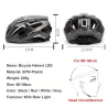 Bicycle helmet with Led light - rechargeable - integrally-molded - sports head protectionBicycle
