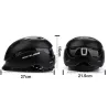 Bicycle helmet with Led light - rechargeable - integrally-molded - sports head protectionBicycle