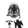 Bicycle helmet with Led light - rechargeable - integrally-molded - sports head protectionBicycle
