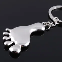Silver Feet - KeychainKeyrings