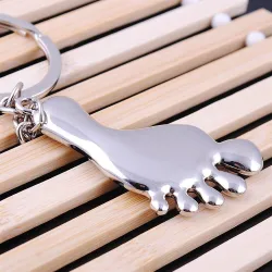 Silver Feet - KeychainKeyrings