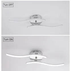 24W - 12W - 18W - AC85-265V - LED - ceiling light - lamp - modern curved designCeiling lights