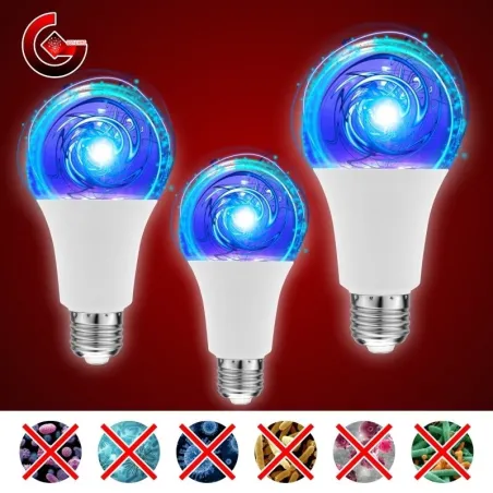 E27 - 5W - 7W - 10W - ultraviolet bulb - LED - germicidal lamp - sterilizer - disinfection - mite eliminatorE27