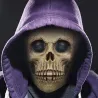 Scary skeleton mask - with chest bones piece - latex - full headMasks