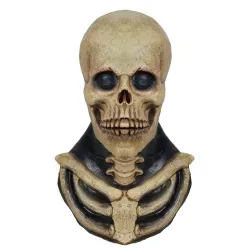 Scary skeleton mask - with chest bones piece - latex - full headMasks