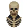 Scary skeleton mask - with chest bones piece - latex - full headMasks