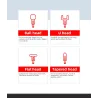 Massage gun - deep muscle relaxation - 6-modes - body massagerMassage