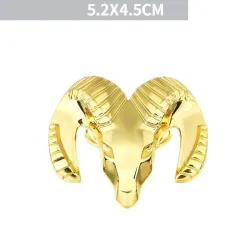 3D ram head - metal emblem - car stickerStickers