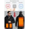 USB - heated thermal jacket with hood / zippers - waterproofJackets