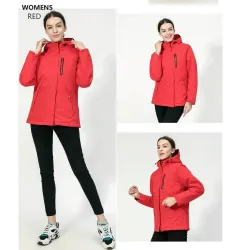 USB - heated thermal jacket with hood / zippers - waterproofJackets