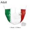 Mouth / face protective mask - PM.25 filters - reusable - World flagsMouth masks