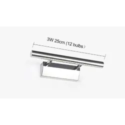 3W - 5W - 7W - LED wall light - stainless steel lamp with with switch - 25 cm - 40 cm - 55 cmWall lights