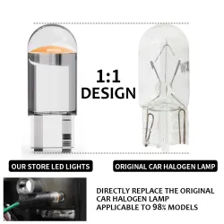 W5W 194 T10 - cob LED car bulb - 3000K - 6000KLights & lighting