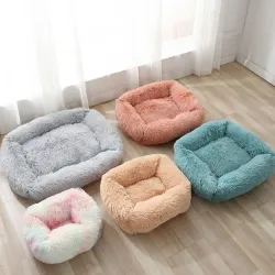 Square pet bed - plush sleeping mat - dogs - catsBeds & mats