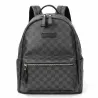 POLO - vintage leather backpack - plaid designBags