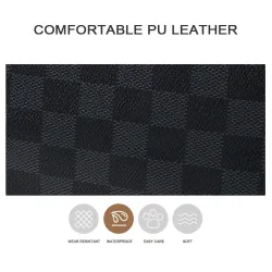 POLO - vintage leather backpack - plaid designBags