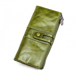Long wallet with zipper - genuine leatherWallets