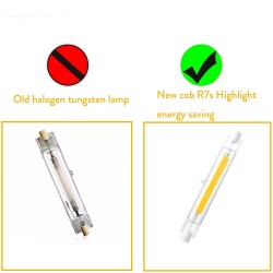 R7S - AC 110V - 220V - 230V - 6W - 12W - 20W - LED - COB halogen bulb - glass tube - 10 piecesBulbs