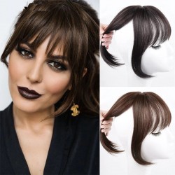 Hair bang - synthetic hair with clip - volumizing / hair extensionWigs