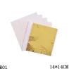8 - 14 cm - foil paper sheets - gold - silver - home - art craft - decoration - 100 piecesDecoration