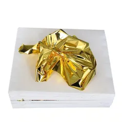 8 - 14 cm - foil paper sheets - gold - silver - home - art craft - decoration - 100 piecesDecoration