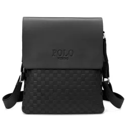 POLO - leather crossbody / shoulder bag - plaid designBags