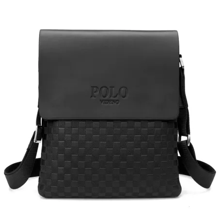 POLO - leather crossbody / shoulder bag - plaid designBags