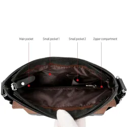 POLO - leather crossbody / shoulder bag - plaid designBags