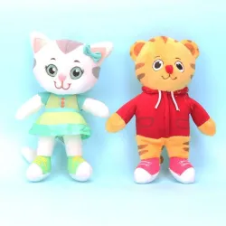 Tiger and kitten - plush dolls - toys - 2 piecesCuddly toys