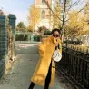 Fashionable fur coat with hoodieJackets