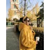 Fashionable fur coat with hoodieJackets