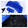 Warm down jacket - with detachable fur hoodKids