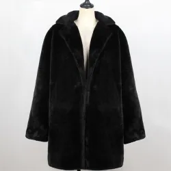 Luxury long coat - fluffy furJackets
