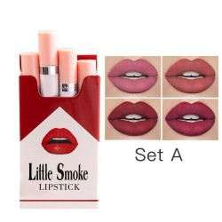Cigarette shape lipstick - velvet matte - waterproof - 4 piecesLipsticks