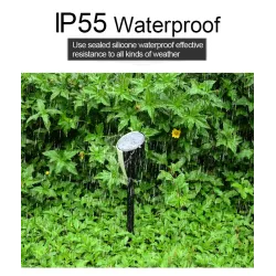 Garden lamp with music - solar - waterproof - LED - frog / cicadas sound - 2 piecesSolar lighting