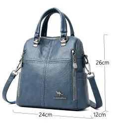 Multifunctional shoulder bag - leather backpackBackpacks