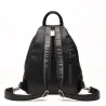 Fashionable leather backpack - with a metal front buckleBackpacks